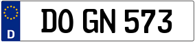 Trailer License Plate